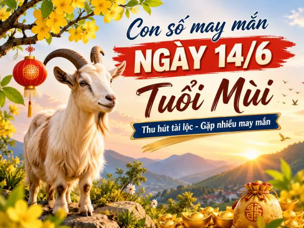 Tổng quan vận trình tuổi Mùi ngày 14/6